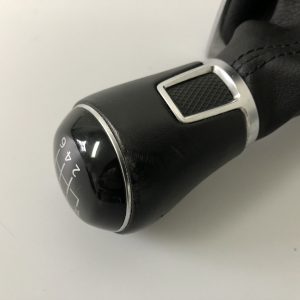 **SOLD** VW GOLF 7 MANUAL GEAR SHIFTER BLACK LEATHER BOOT – PART # 5G2 711 113 C MIT